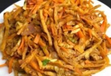 Chapati noodles recipe – ಚಪಾತಿ ನೂಡಲ್ಸ್