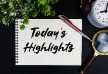 Today’s Highlights – ಇಂದಿನ ಪ್ರಮುಖ ಸುದ್ದಿಗಳು