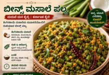 Beans Palya Recipe – ರುಚಿಯಾದ ಬೀನ್ಸ್ ಮಸಾಲೆ ಪಲ್ಯ