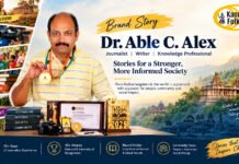Brand Story – Dr. Able C. Alex – Journey of professional responsibilities. Dr. Able C. Alex